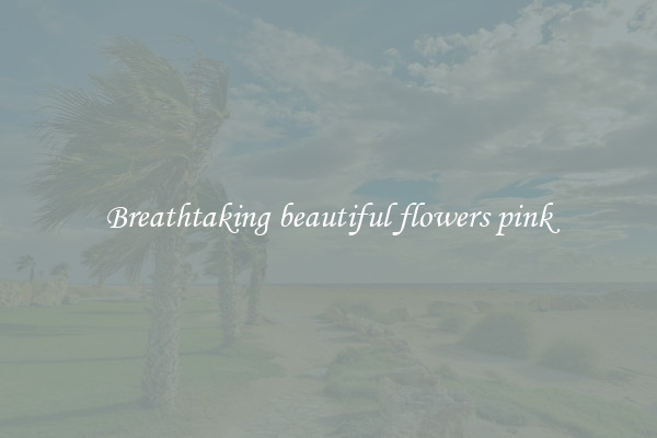 Breathtaking beautiful flowers pink