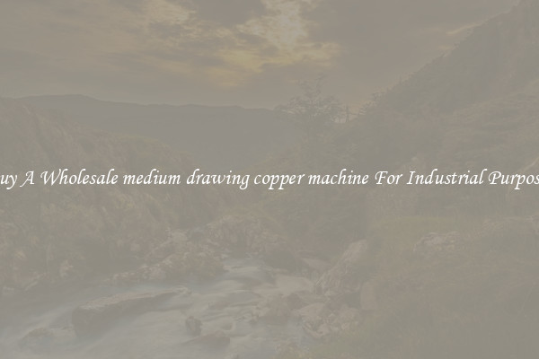 Buy A Wholesale medium drawing copper machine For Industrial Purposes