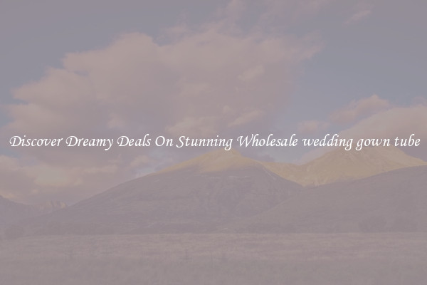 Discover Dreamy Deals On Stunning Wholesale wedding gown tube