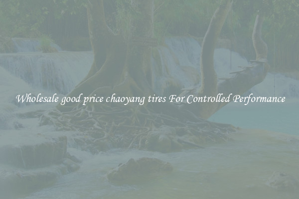 Wholesale good price chaoyang tires For Controlled Performance