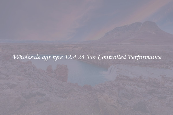 Wholesale agr tyre 12.4 24 For Controlled Performance