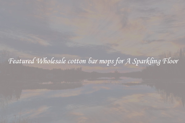 Featured Wholesale cotton bar mops for A Sparkling Floor