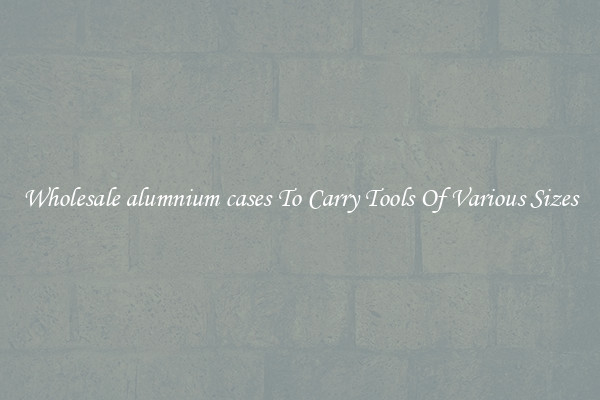 Wholesale alumnium cases To Carry Tools Of Various Sizes