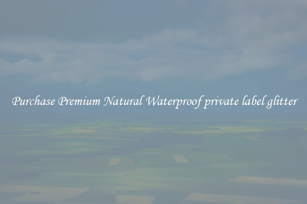 Purchase Premium Natural Waterproof private label glitter