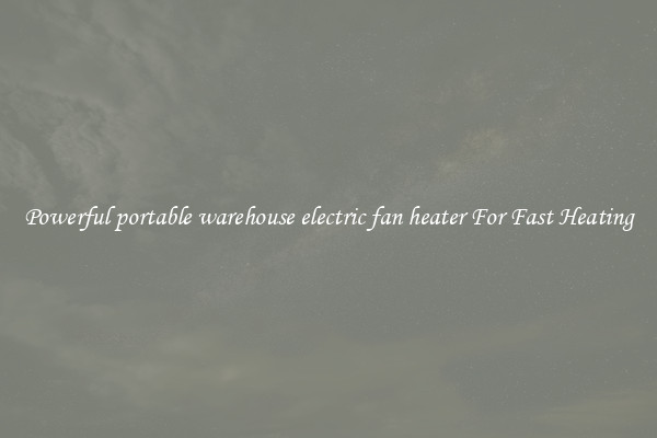Powerful portable warehouse electric fan heater For Fast Heating