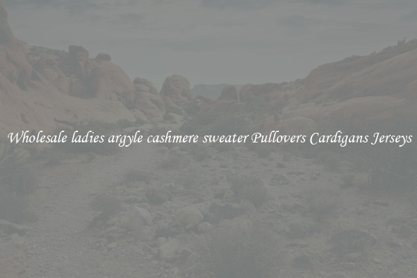 Wholesale ladies argyle cashmere sweater Pullovers Cardigans Jerseys