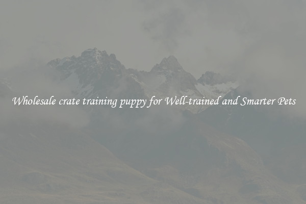 Wholesale crate training puppy for Well-trained and Smarter Pets