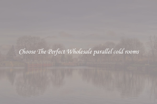 Choose The Perfect Wholesale parallel cold rooms