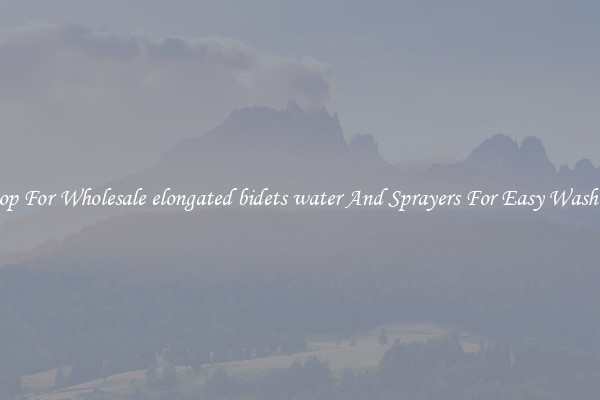 Shop For Wholesale elongated bidets water And Sprayers For Easy Washing